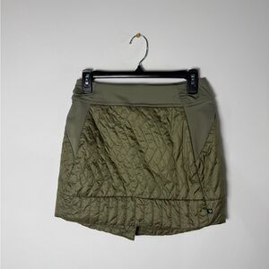 Mountain Hardware Olive Quilted Skirt Women’s Small Hiking Active